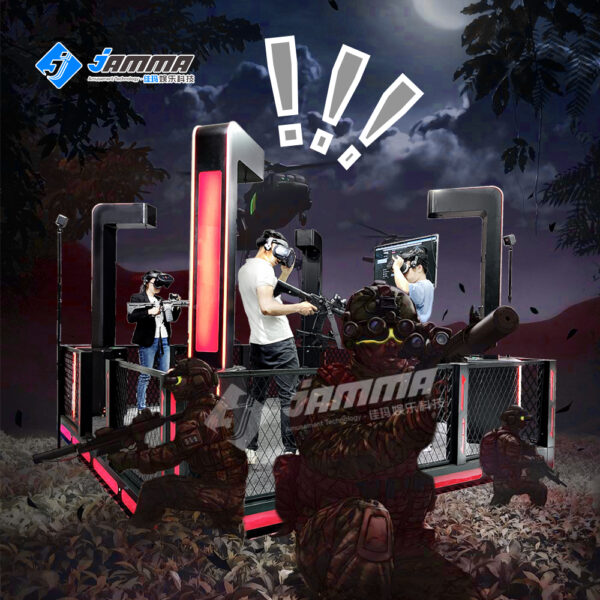 vr multiplayer shooting game machine for sale
