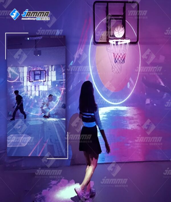 BEST Indoor 3D interactive projection basketball game china