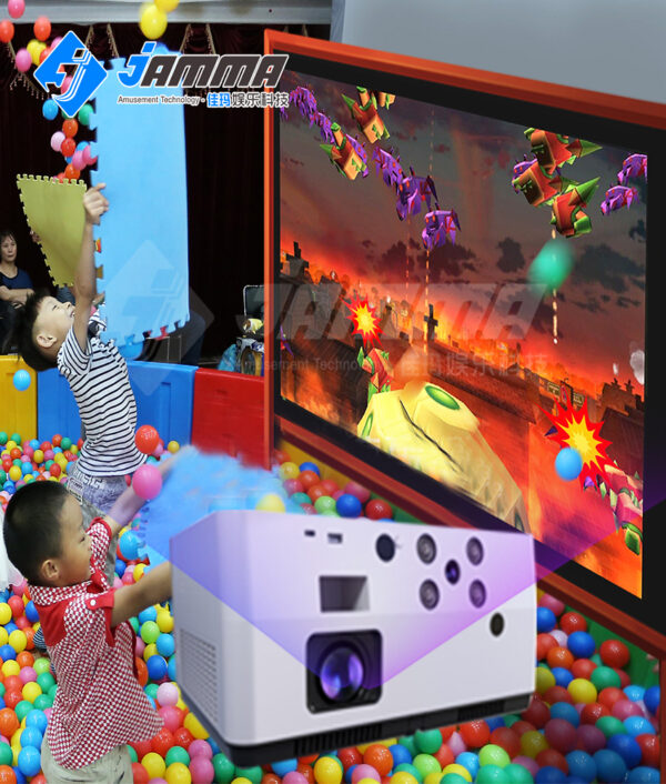 Fun interactive 3D touch screen projection game